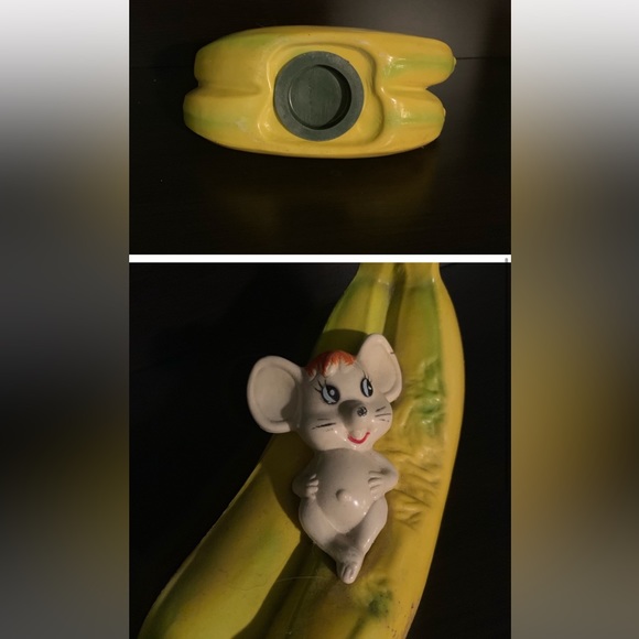 Set of 3 vintage mouse on fruit banks - Picture 2 of 6